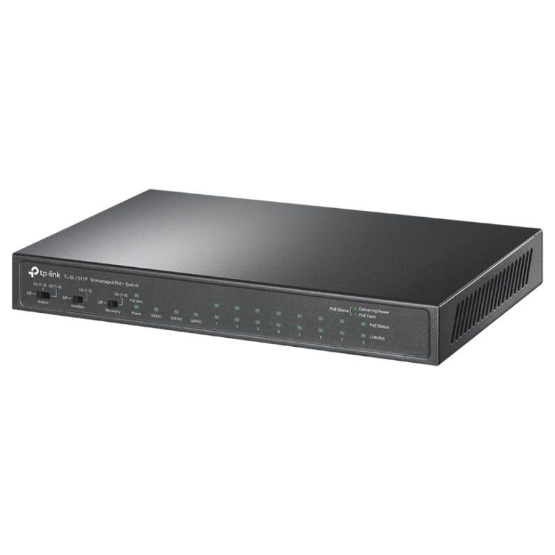 SWITCH TP LINK NO GESTIONABLE 8 PORT 10 100 2 PORT GIGABIT 1 PORT SFP