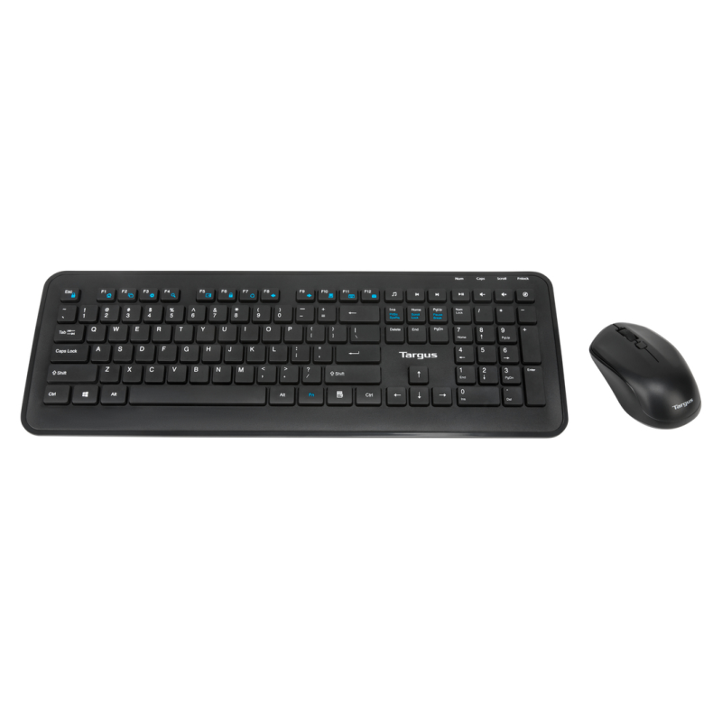 COMBO TARGUS FULL SIZE 24 GHZ WIRELESS KEYBOARD AND MOUSE