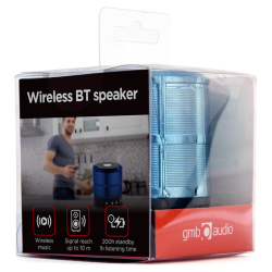 ALTAVOZ PORTATIL GEMBIRD SPK BT 08 B 3W RMS BLUETOOTH AZUL