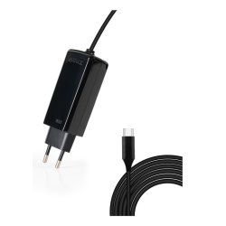 CARGADOR TOOQ PORTATIL GAN USB C PD 100W CUBICO NEGRO