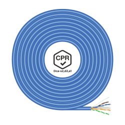 BOBINA CABLE RED AISENS RJ45 LSZH CPR Dca CAT6 UTP 100M AZUL