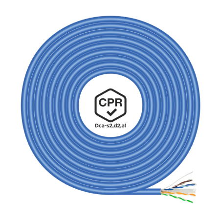 BOBINA CABLE RED AISENS RJ45 LSZH CPR Dca CAT6 UTP 100M AZUL