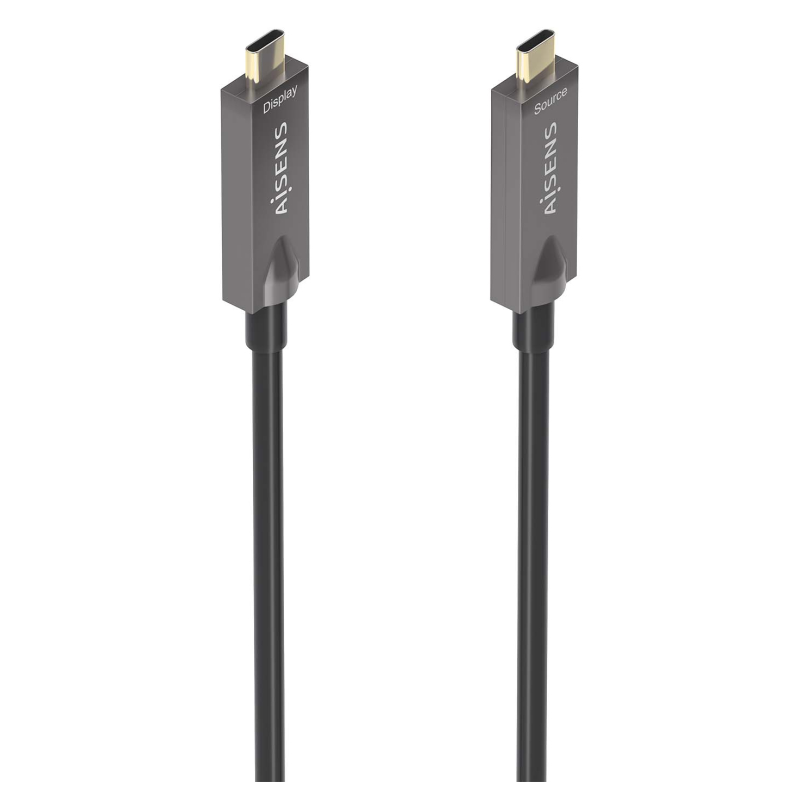CABLE USB31 AISENS GEN2 10GBPS AOC 4K 3A 60W E MARK USB C M M 15M