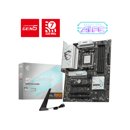 PLACA BASE MSI B850 GAMING PLUS WIFI PCI E x16 Gen5 M2 Gen5