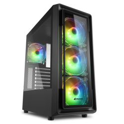 CAJA SHARKOON TK4 RGB ATX 2XUSB30 1XUSB20 SIN FUENTE NEGRO