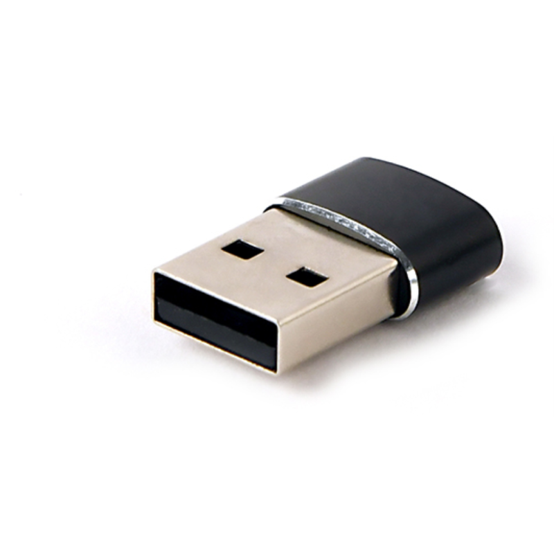 ADAPTADOR GEMBIRD USB AM A TIPO C HEMBRA NEGRO