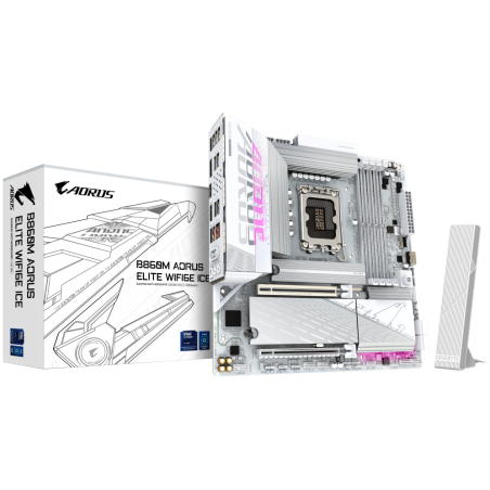 PLACA BASE GIGABYTE B860M A ELT WF6E ICE 10