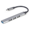 CONCENTRADOR GEMBIRD USB TIPO C 4P USB3 X 1 PUERTO USB2 X 3 PUERTOS SILVER