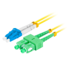 CABLE DE FIBRAOPTICA LANBERG DUPLEX LC UPC SC APC 2M LSZH G657A1 AMARILLO