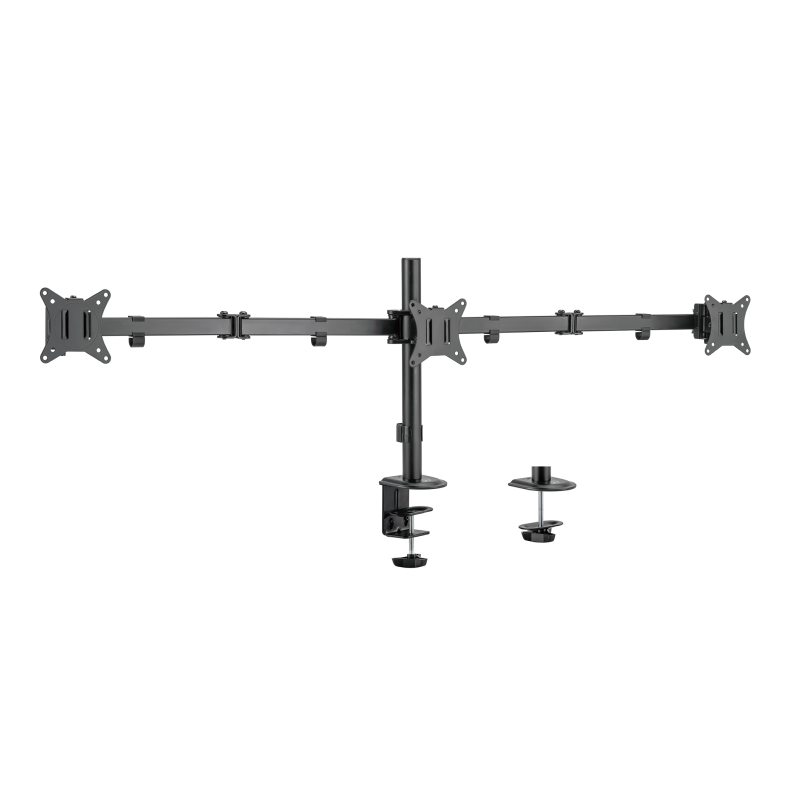 SOPORTE MONITOR EWENT 3 MONITORES 7kG 13 27 VESA 75x75 o 100x100