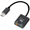 CABLE ADAPTADOR AUDIO EWENT USB C A 2 JACK 35 mm AURICULAR Y MICRO
