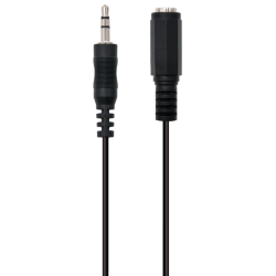 CABLE AUDIO ESTEREO EWENT JACK 35mm MACHO A 35mm HEMBRA 2m