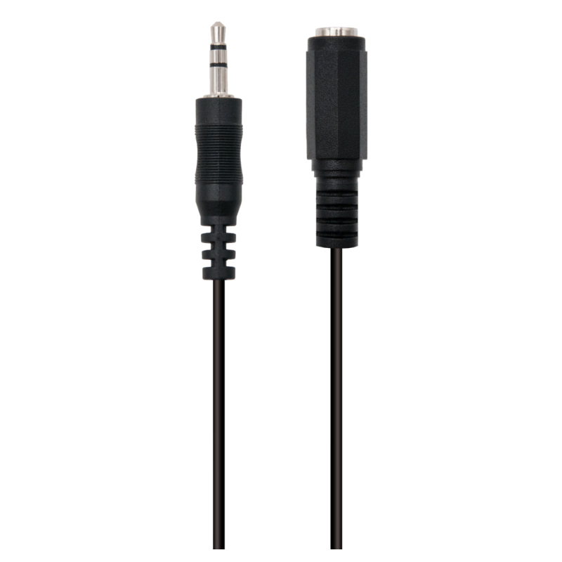 CABLE AUDIO ESTEREO EWENT JACK 35mm MACHO A 35mm HEMBRA 2m