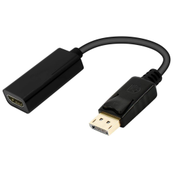 CABLE CONVERTIDOR EWENT DISPLAYPORT MACHO A HDMI TIPO A HEMBRA 015m