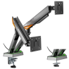 SOPORTE AISENS MESA RGB GAMING CONTRAPESO MONITOR 3 PIV 2 BRAZOS 17 38