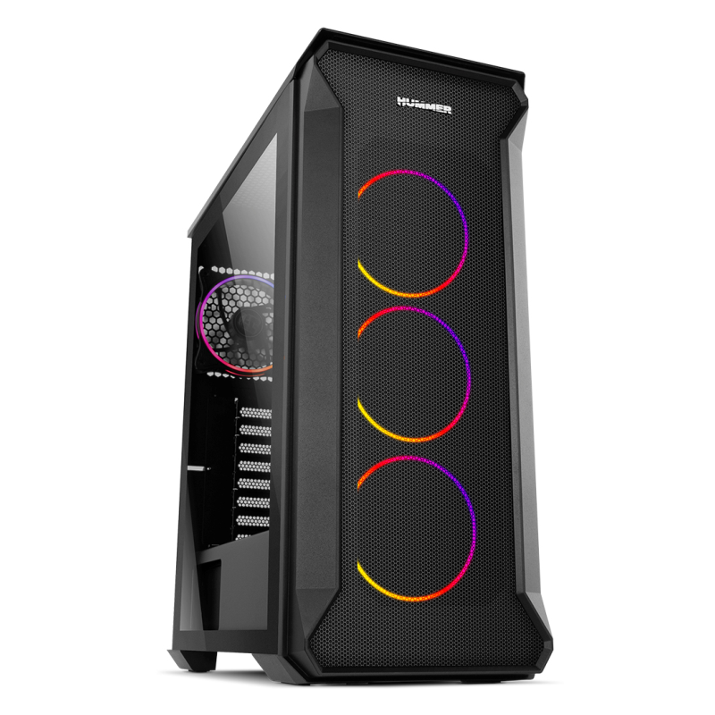 CAJA NOX HUMMER QUANTUM ATX 1XUSB30 2XUSB20 NEGRO ARGB