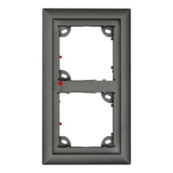 DOUBLE ON WALL HOUSING DARK GREY