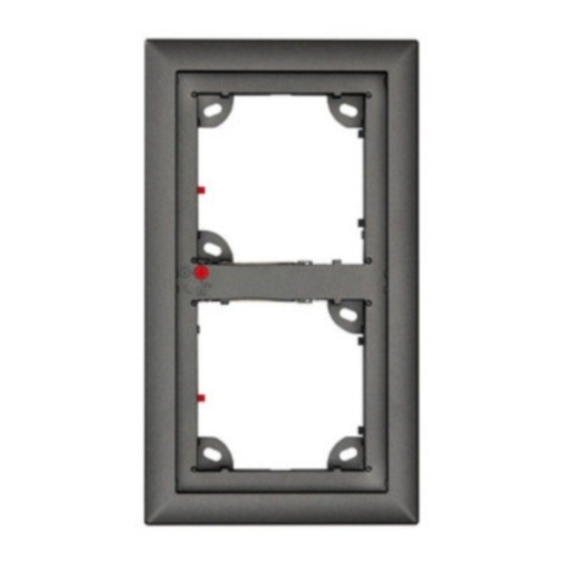DOUBLE ON WALL HOUSING DARK GREY