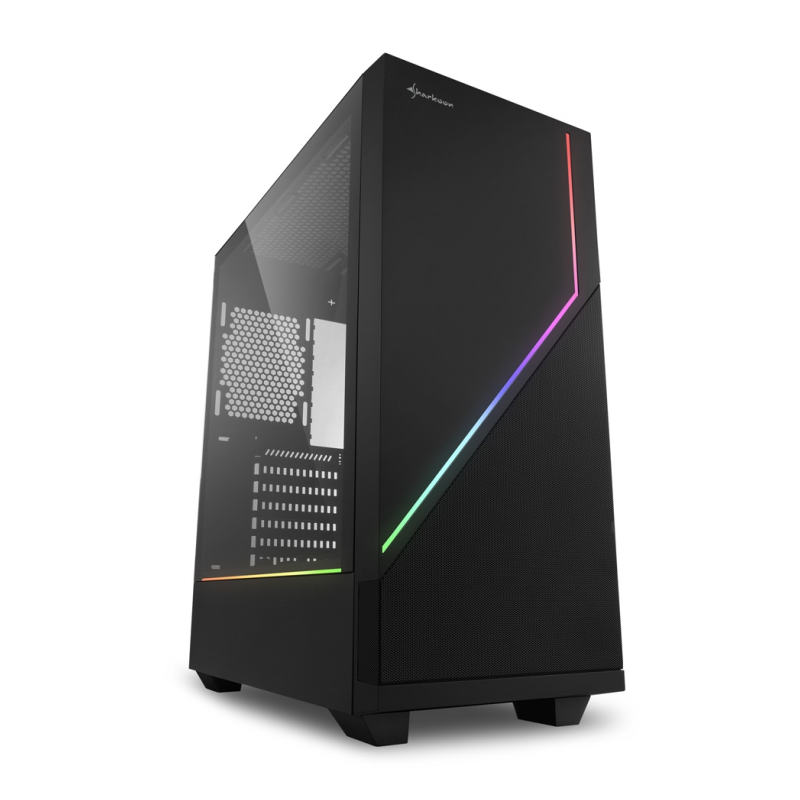CAJA SHARKOON RGB FLOW ATX 2XUSB30 SIN FUENTE