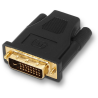 ADAPTADOR AISENS DVI A HDMI 24 1 M HDMI A H ORO NEGRO