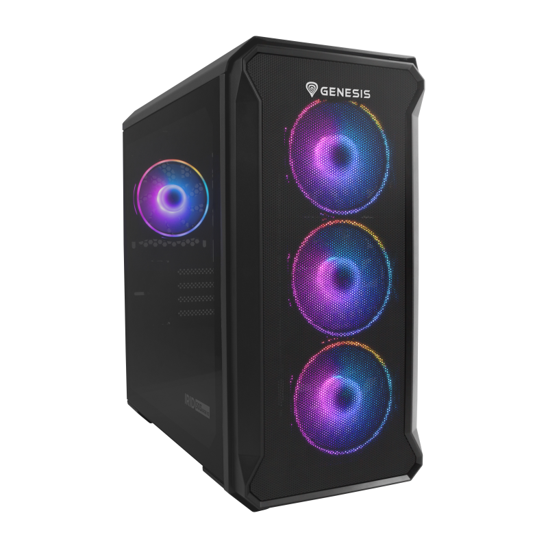 CAJA GAMING GENESIS IRID 503 ARGB V2 MATX MINITORRE 1XUSB30 2XUSB20 BK SIN PSU