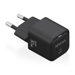 CARGADOR AISENS GAN 30W 1XUSB C PD30 QC40 NEGRO