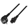 CABLE AISENS ALIMENTACION TREBOL CEE7 ACODADO M C5 H 15M