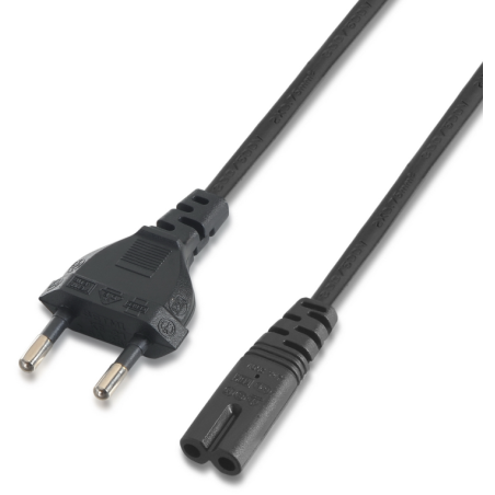 CABLE ALIMENTACION AISENS FORMA 8 CEE7 16 M C7 H NEGRO 15M