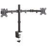 SOPORTE AISENS MESA GIRA INCLI 2 MONITOR 8KG 3 PIVOTES 2 BRAZOS 13 32 NEGRO