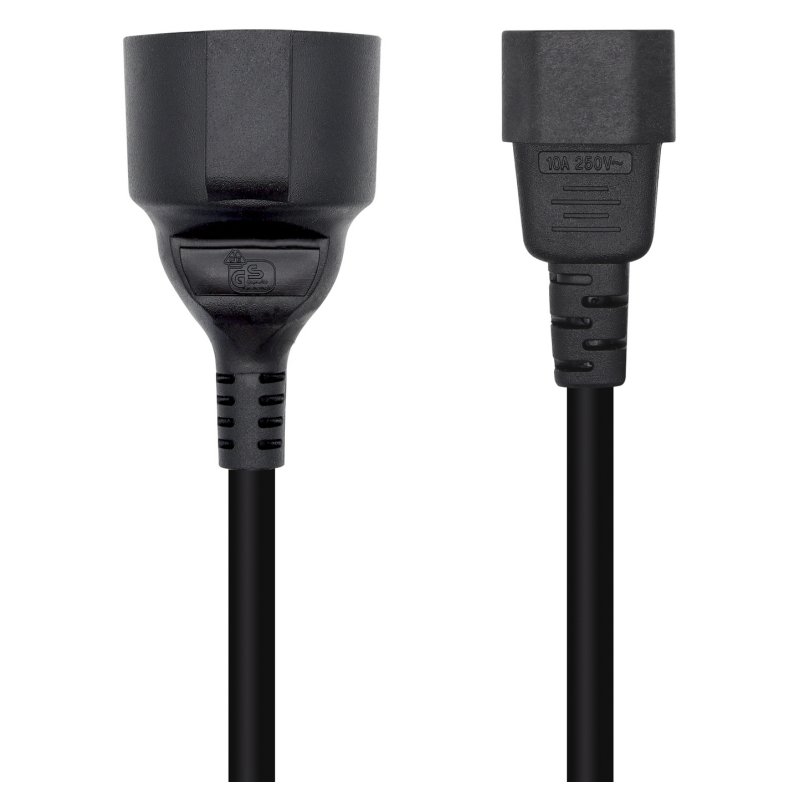 CABLE ALIMENTACION AISENS 16A C14 M A CEE7 H 25CM