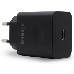 CARGADOR AISENS 20W USB C PD30 RETAIL 1xUSB C 20W NEGRO