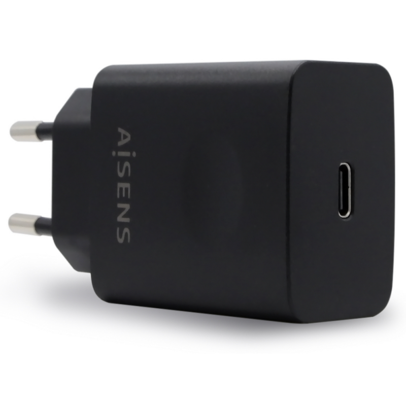 CARGADOR AISENS 20W USB C PD30 RETAIL 1xUSB C 20W NEGRO