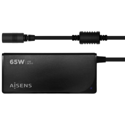 CARGADOR PORTATIL AISENS 65W AUTOMATICO 9 CONECTORES USB A QC30 NEGRO