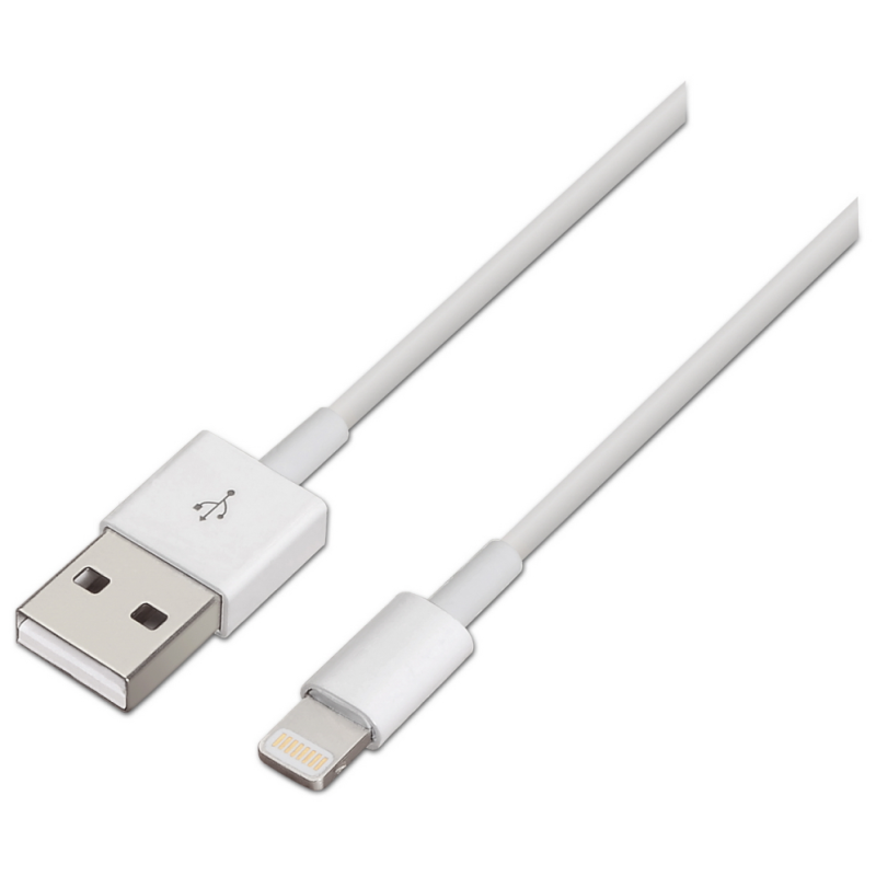 CABLE AISENS LIGHTNING A USB 20 LIGHTNING M USB A M BLANCO 10M