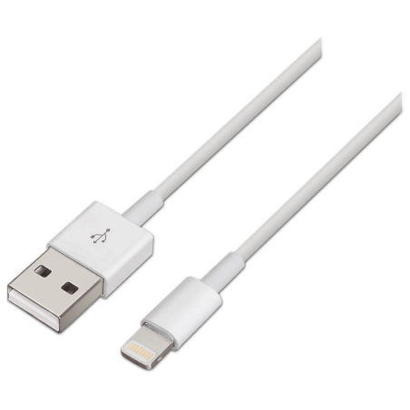 CABLE AISENS LIGHTNING A USB 20 LIGHTNING M USB A M BLANCO 10M