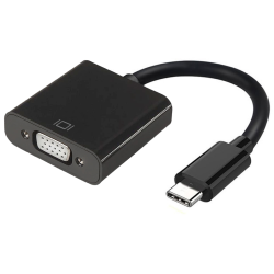 CONVERSOR AISENS USB C A VGA USB C M HDB15 H NEGRO 15CM