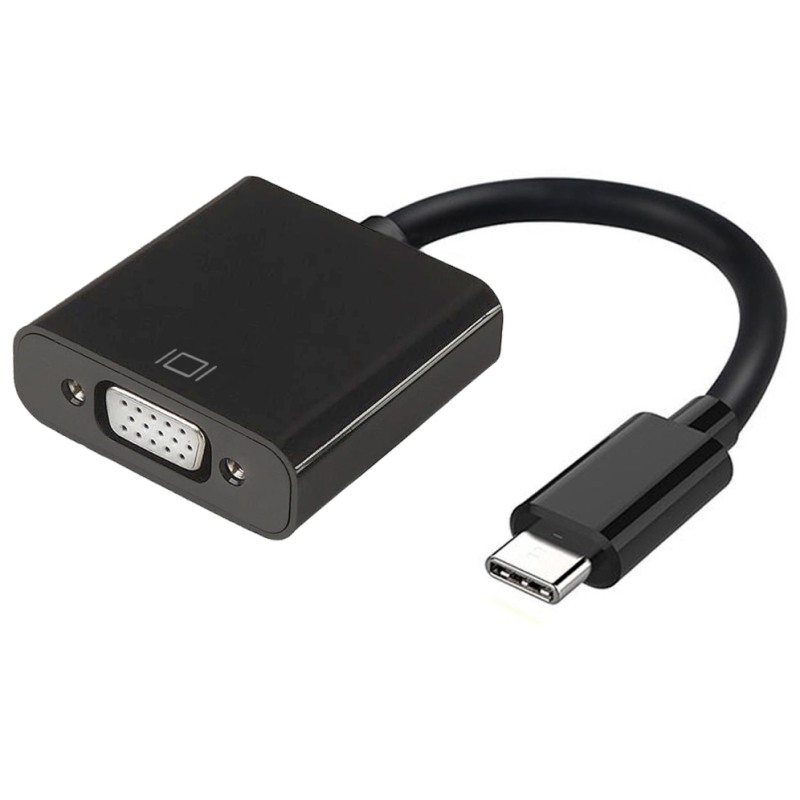 CONVERSOR AISENS USB C A VGA USB C M HDB15 H NEGRO 15CM