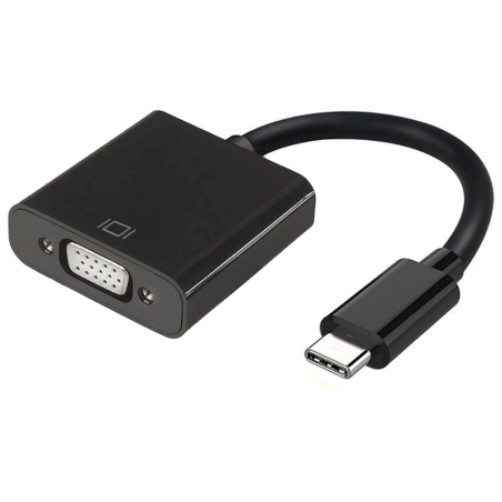 CONVERSOR AISENS USB C A VGA USB C M HDB15 H NEGRO 15CM