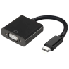 CONVERSOR AISENS USB C A VGA USB C M HDB15 H NEGRO 15CM