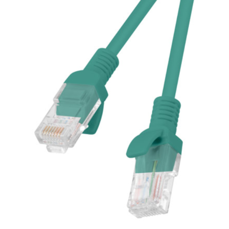 LATIGUILLO LANBERG CAT6 UTP 1M FLUKE PASSED VERDE