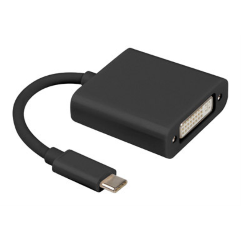 ADAPTADOR USB LANBERG USB C M 31 A DVI I H 245 DUAL LINK 15CM NEGRO