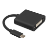 ADAPTADOR USB LANBERG USB C M 31 A DVI I H 245 DUAL LINK 15CM NEGRO