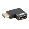 ADAPTADOR 8K LANBERG HDMIM A HDMIH ANGULO IZQUIERDA ALUMINIO PLATA