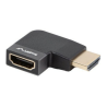 ADAPTADOR 8K LANBERG HDMIM A HDMIH ANGULO DERECHA ALUMINIO PLATA