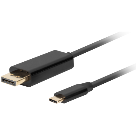 CABLE USB C A DISPLAYPORT LANBERG MACHO MACHO 30M 4K 60HZ NEGRO