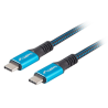 CABLE USB C 40 LANBERG MACHO MACHO 05M 100W 8K 30HZ NEGRO AZUL