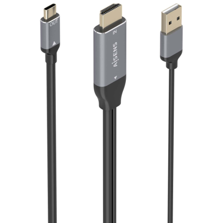 CABLE CONVERSOR AISENS HDMI V20 A USB C 4K60HZ 18M NEGRO
