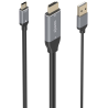 CABLE CONVERSOR AISENS HDMI V20 A USB C 4K60HZ 18M NEGRO