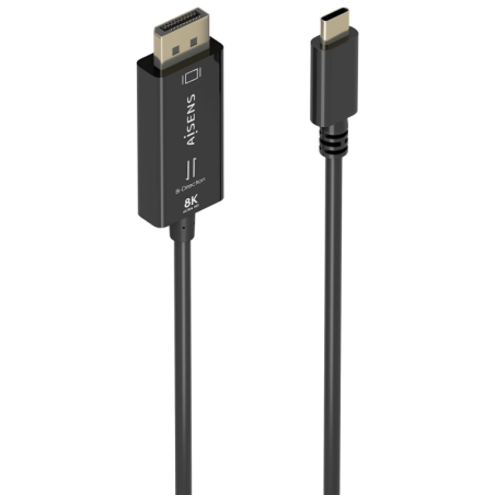 CABLE CONVERSOR AISENS BIDIRECCION USB C A DISPLAYPORT 8K60HZ 18M