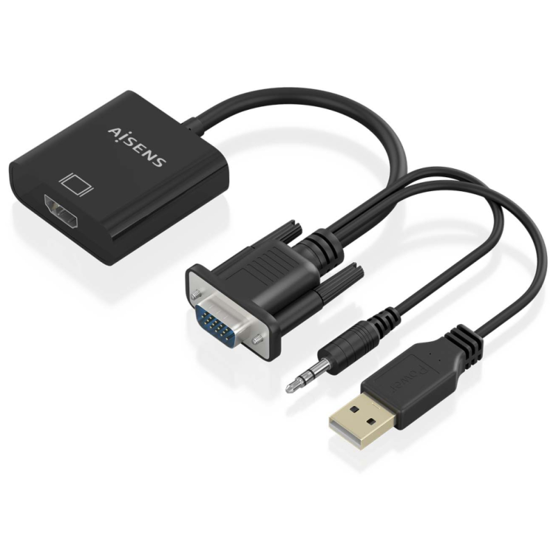 CABLE CONVERSOR AISENS SVGA MJACK 35 MUSB A M A HDMI A H 20CM